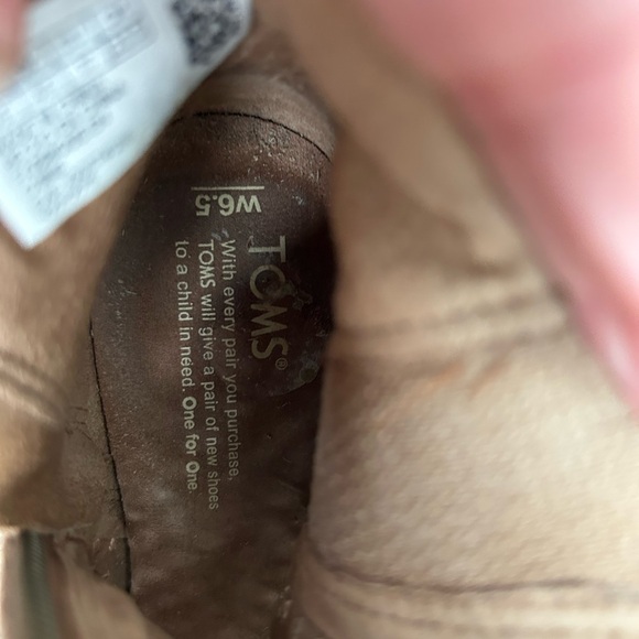 Women's Toms Open-Toe Suede Booties - Picture 5 of 5